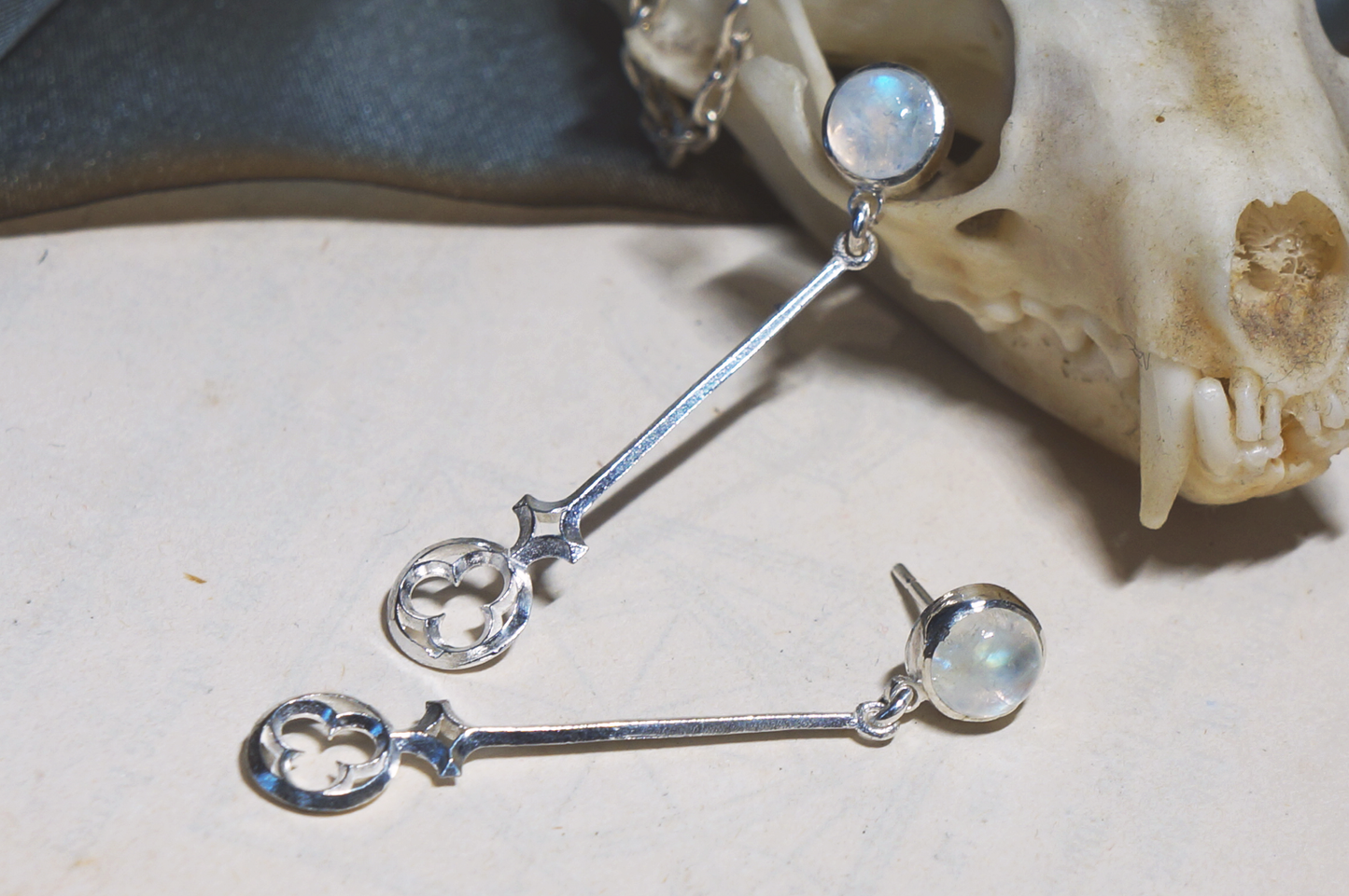 Foliate Collection- No. 6, Luna Earrings