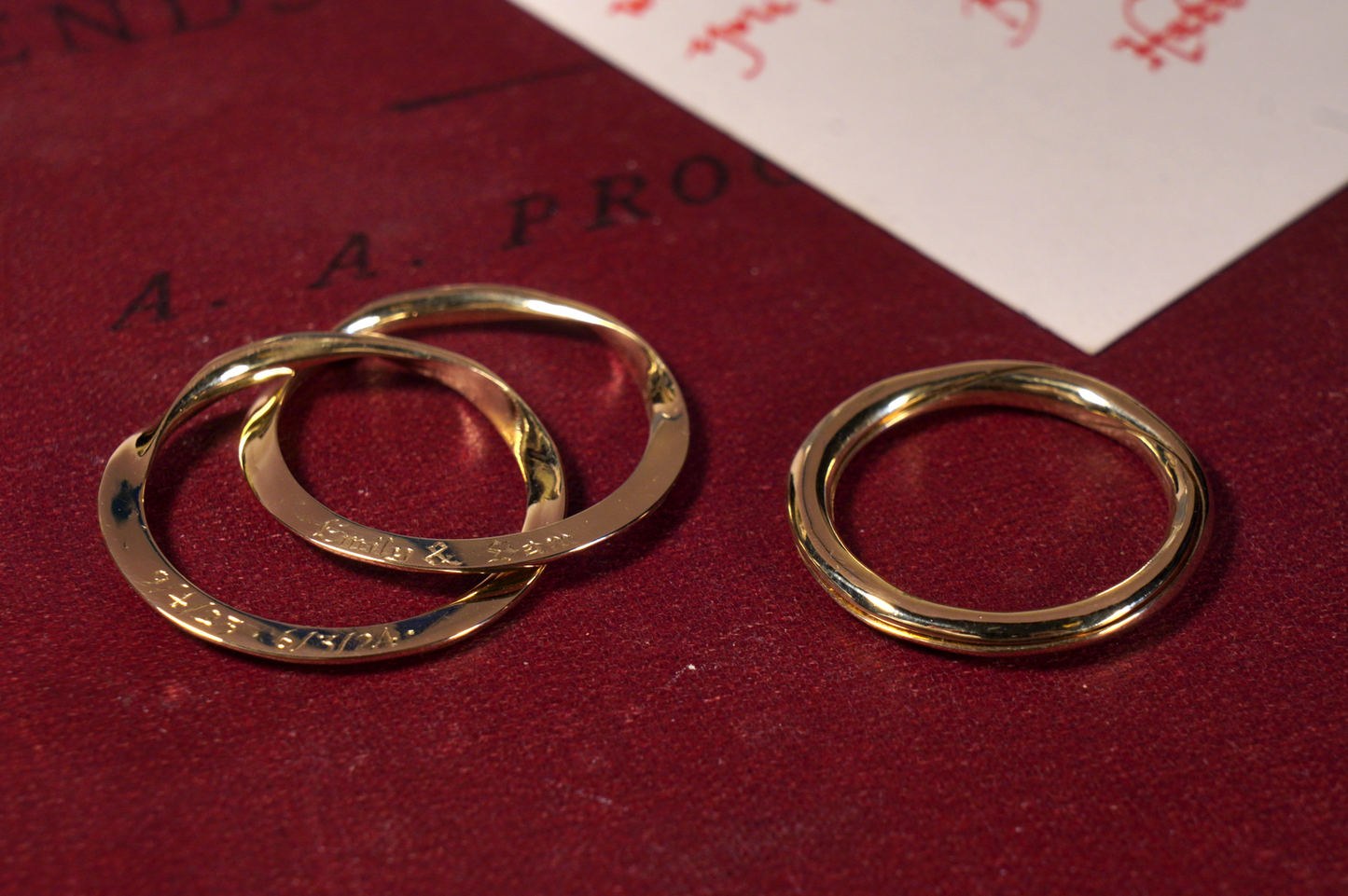 Gimmel Ring, Gold or Platinum