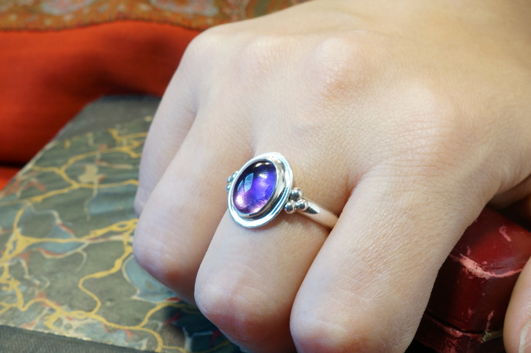 Romanesque Amethyst Ring