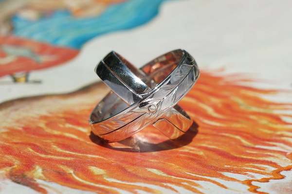 Wide 4-Band Armillary Ring