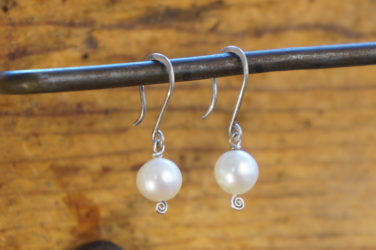 Adele Earrings in Pearl