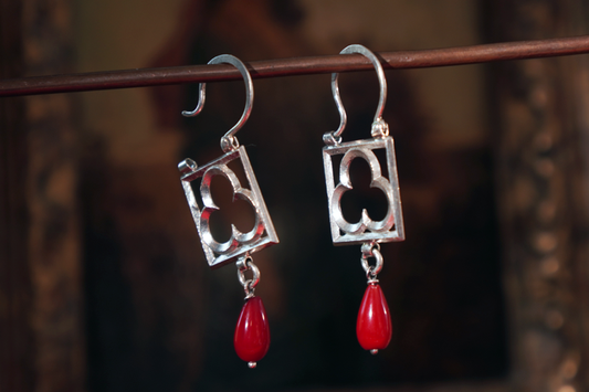 Foliate Collection- Coral Earrings, No. 3