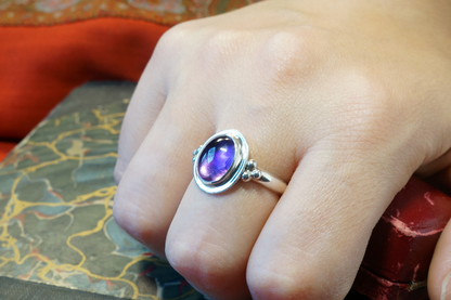 Romanesque Amethyst Ring