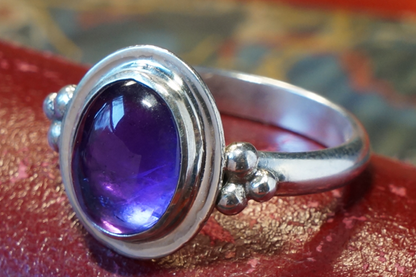 Romanesque Amethyst Ring