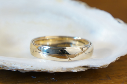 Wide 3-Band Armillary Ring